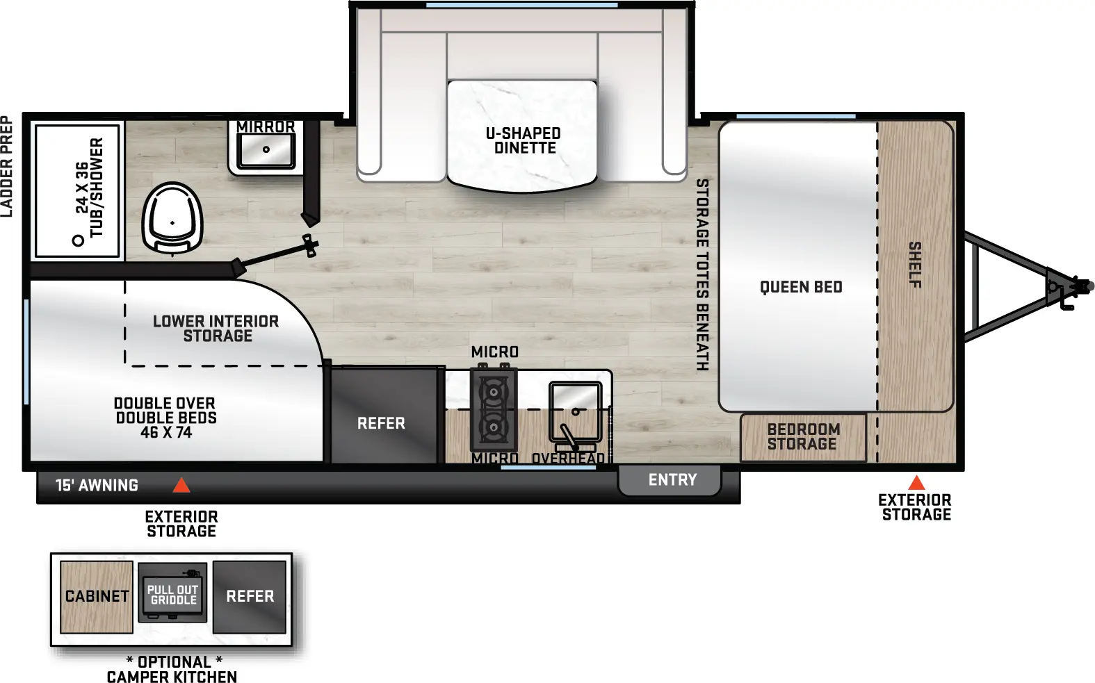 Catalina Summit Series 7 184BHSX Floorplan